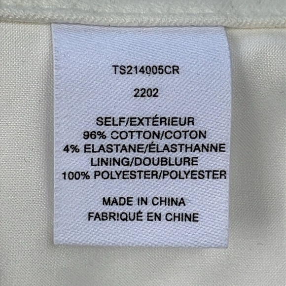 NWT Derek Lam 10 Crosby Tove Embossed Button Mini Skirt Soft White Sz 8 - Picture 10 of 15